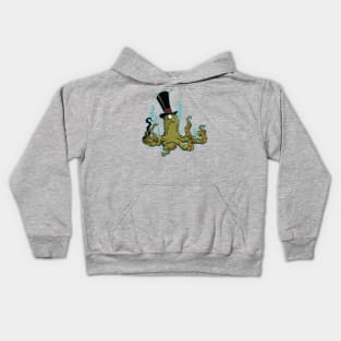 Top Shelf Octopus - now in glorious Technicolour! Kids Hoodie